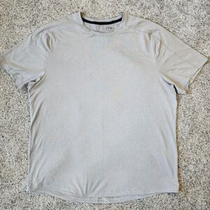 YPB Abercrombie Shirt Mens XL Gray Short Sleeve Gym Training Athlete Performance
